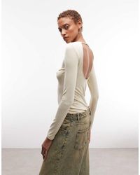 Weekday - Open Back Long Sleeve Top - Lyst