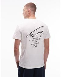 Tommy Hilfiger - Regular Back Print Signature T-shirt - Lyst