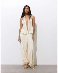 Pull&Bear - Sarouel Broek Met Spiegeltjes - Lyst