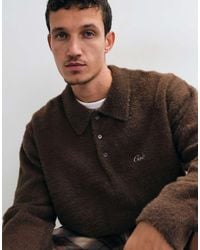 Colt MCR - Colt Aegean Relaxed Fit Long Sleeve Knitted Polo Shirt - Lyst
