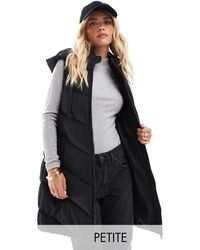 Threadbare - Petite – wattierte longline-weste - Lyst