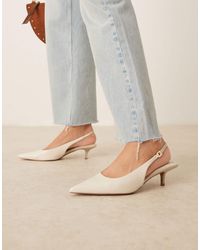 ASOS - Sunday Slingback Kitten Heels - Lyst