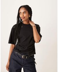 ASOS - Corset Waist T-shirt With Ring Stud Detail - Lyst