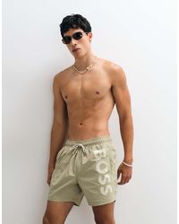 BOSS - Octopus Swim Shorts With Logo Print - Lyst