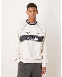 ASOS - Relaxed Sweatshirt With Text Print And Contrast Stitching - Lyst