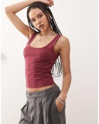 Collusion - Strappy Square Neck Cami Top - Lyst