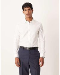 ASOS - Easy Iron Royal Oxford Slim Shirt - Lyst