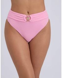 Boux Avenue - Mirada High Waisted Bikini Bottoms With Starfish Hardware - Lyst