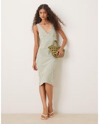 Motel - Vestido Midi A Lavisha De - Lyst