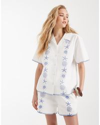 Santa Cruz - Reef Short Sleeve Revere Collar Shirt - Lyst