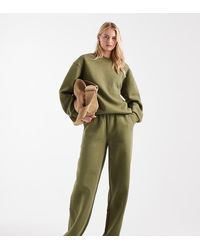 ASOS - Asos Design Tall Wide Leg Brushback Jogger - Lyst