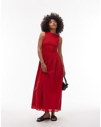 & Other Stories - Boat Neck Maxi Dress With Smocked Bodice - Lyst