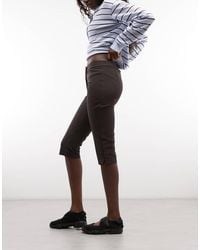 ASOS - Low Rise Tailored Capri Trousers - Lyst