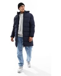 SELECTED - Longline Puffer Jacket With Hood - Lyst