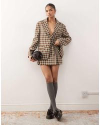 Reclaimed Vintage - Tailored Mini Skort With Bows - Lyst
