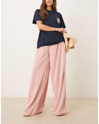 adidas Originals - – jogginghose aus satin mit 3 gerafften streifen - Lyst