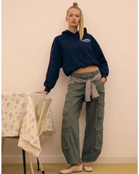 Stradivarius - Oversized Graphic Sweatshirt - Lyst
