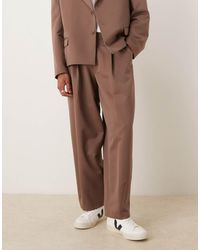 ASOS - Barrel Leg Suit Pants - Lyst