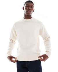 Jack & Jones - Oversized Fluffy Crew Neck Jumper - Lyst