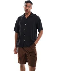 ADPT - Oversized Overhemd Met Reverskraag - Lyst
