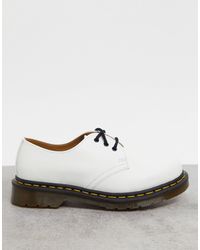 Dr. Martens - 1461 patent pelle scarpe bianco - Lyst