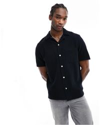 AllSaints - Camisa negra - Lyst