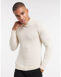 black muscle fit turtleneck shirt
