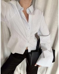 NA-KD - Fitted Wide Cuff Shirt - Lyst