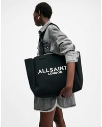 AllSaints - Izzy Large Knitted Tote Bag - Lyst