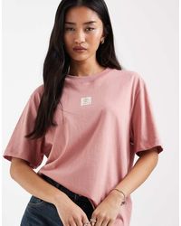 Timberland - T-Shirt Met Gestapeld Logo En Korte Mouwen - Lyst