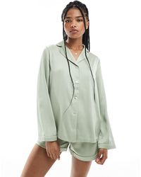 True Decadence - Button Shirt Pyjama Set - Lyst