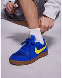 Nike - Zapatillas De Deporte Azules Y Amarillas De Estilo Retro Field General De - Lyst