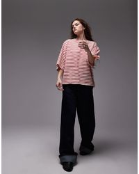 TOPSHOP - Top Squadrato A Maniche Corte - Lyst