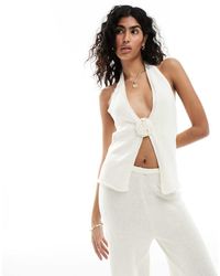 4th & Reckless - Maribel Fine Gauge Knit Beach Top Co-ord - Lyst