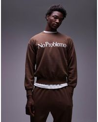 No Problemo - Sweatshirt Van Katoen Met Logo - Lyst