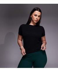 4505 - Curve Fitted Cotton Everyday T-shirt With Quick Dry Finish - Lyst