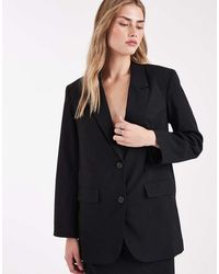 Vero Moda - Getailleerde Oversized Blazer Met Krijtstreep - Lyst