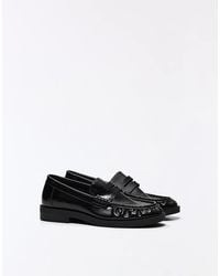 Bershka - Ruched Loafers - Lyst