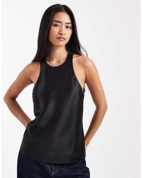 ASOS - Satin Racer Cami - Lyst