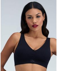 Boux Avenue - 2 Pack Ribbed Seamless Ruche Bralettes With Removable Pads - Lyst