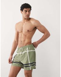 Barbour - Twain Tartan Check Logo Swim Short - Lyst