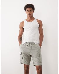 Threadbare - Short à enfiler avec poches cargo - sauge - Lyst