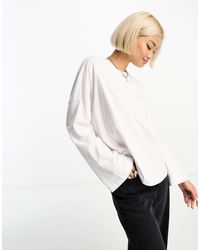 ONLY - T-shirt oversize à manches longues - Lyst