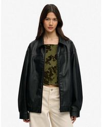 Superdry - Collared Oversized Bomber Jacket - Lyst
