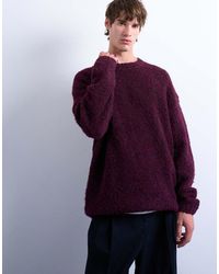 TOPMAN - Relaxed Fit Boucle Jumper - Lyst