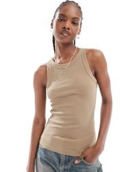 Weekday - Rib Fitted Tank Top - Lyst