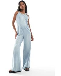 Monki - – leichter jumpsuit aus denim - Lyst