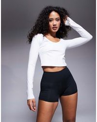 4505 - Hourglass Icon High Waist 3 Inch Booty Short - Lyst