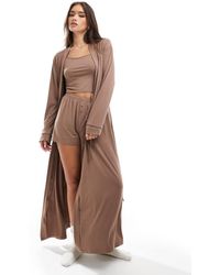 Loungeable - Mix & Match Super Soft Jersey Maxi Robe - Lyst