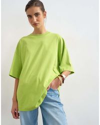 TOPSHOP - Oversized Drop Shoulder Tee - Lyst